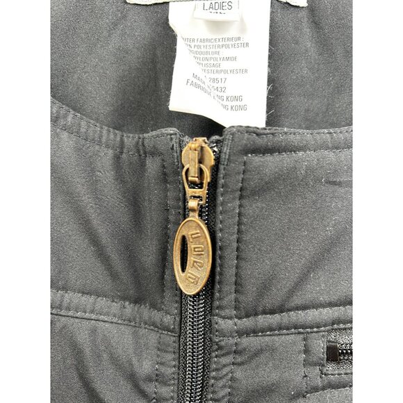 Fera Internationale Ski Bib Pants Womens 14L Black Made in Hong Kong Vintage - Picture 4 of 12